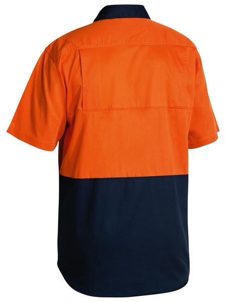 Bisley Hi Vis Cool Lightweight Drill Shirt - Short Sleeve (BS1895)