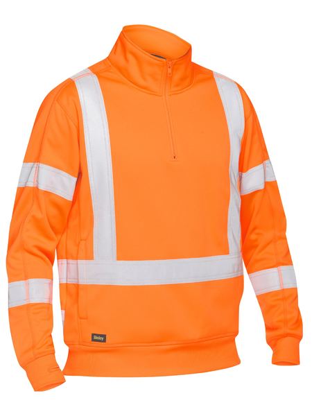 Bisley X Taped Hi Vis 1/4 Zip Pullover (BK6814XT)