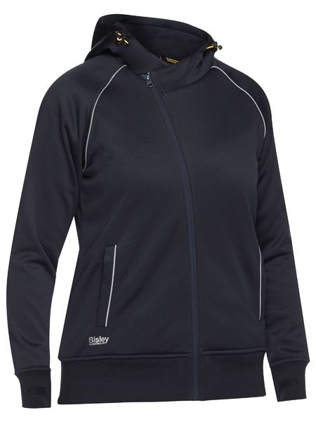 Bisley Women's Fleece Zip Front Hoodie With Sherpa Lining (BKL6925)