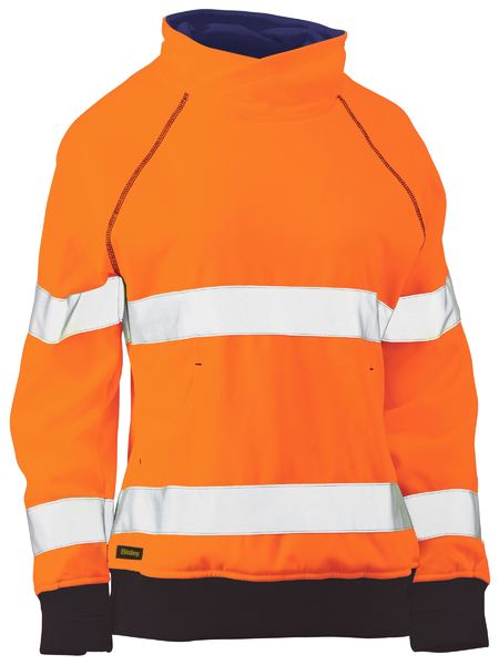 Bisley Womens Taped Hi Vis Fleece Jumper (BKL6818T)