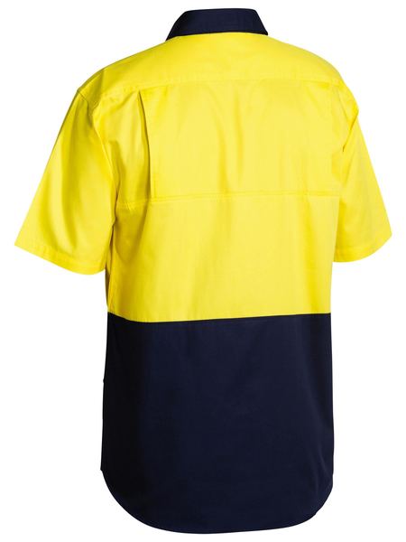 Bisley Hi Vis Cool Lightweight Drill Shirt - Short Sleeve (BS1895)