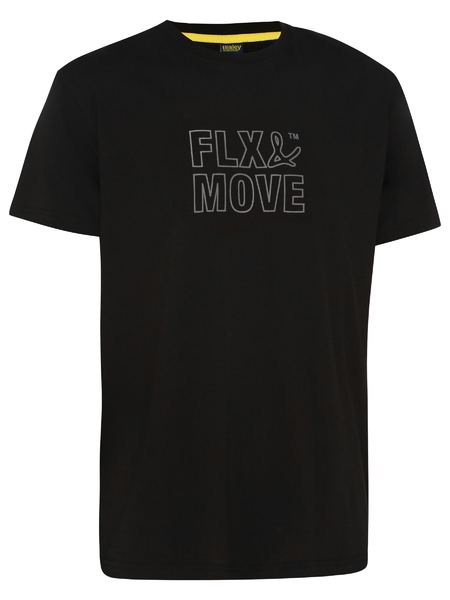 Bisley Flx & Move Cotton Outline Print Tee (BKT085)