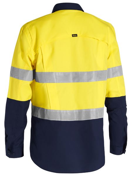 Bisley X Airflow Closed Front Taped Hi Vis Ripstop Shirt (BSC6415T)