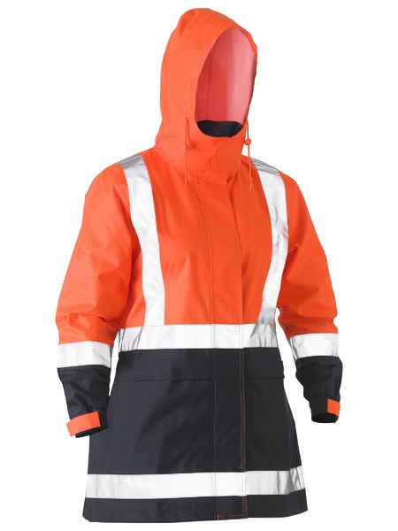 Bisley Women's H Taped Two Tone Hi Vis Rain Jacket (BJL6966T)