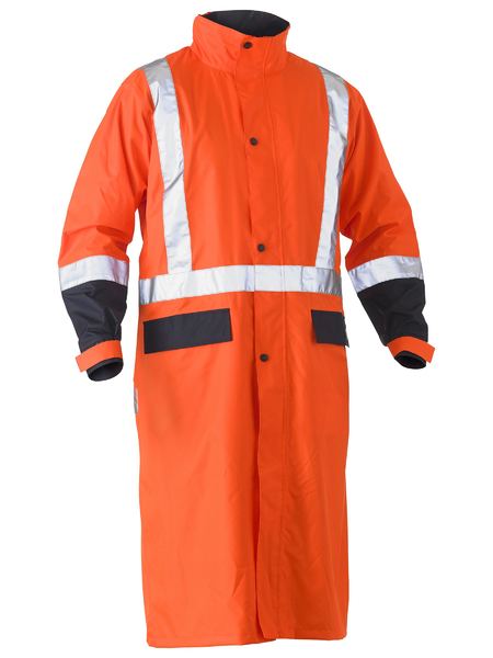 Bisley Taped Hi Vis Long Rain Coat (BJ6961T)