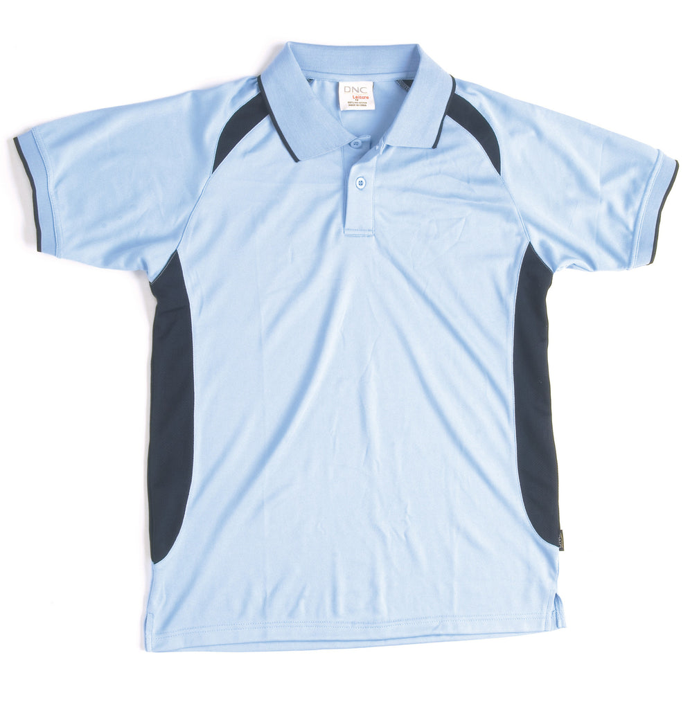 DNC Adults Air Flow Contrast Raglan Mesh Polo (5262)