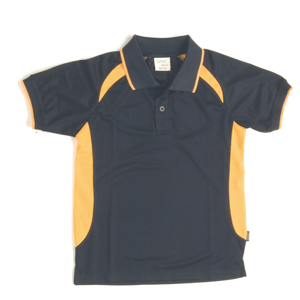 DNC Kids Air Flow Contrast Raglan Mesh Polo (5263)