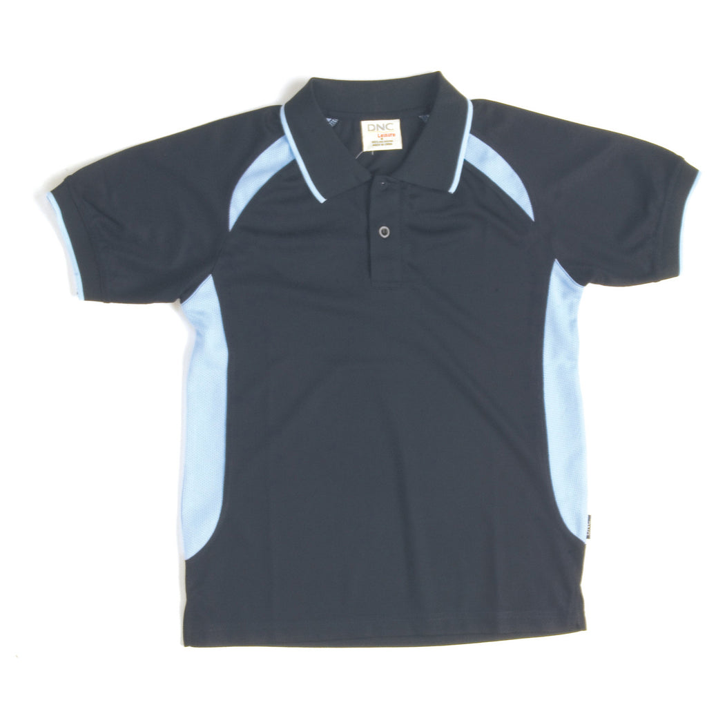DNC Kids Air Flow Contrast Raglan Mesh Polo (5263)