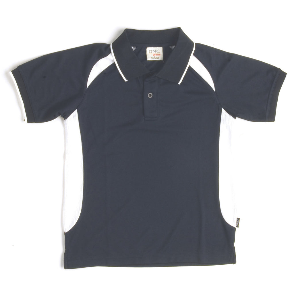 DNC Kids Air Flow Contrast Raglan Mesh Polo (5263)