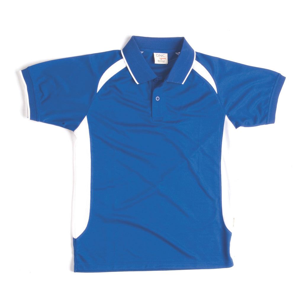 DNC Kids Air Flow Contrast Raglan Mesh Polo (5263)