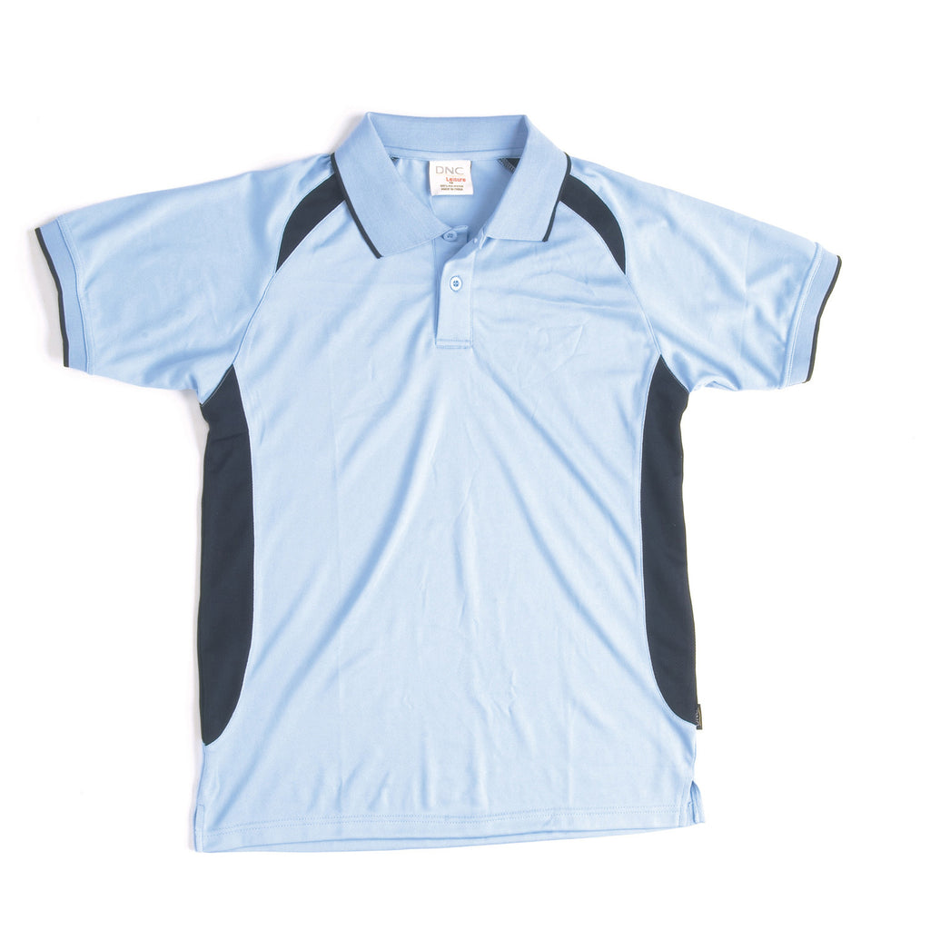 DNC Kids Air Flow Contrast Raglan Mesh Polo (5263)