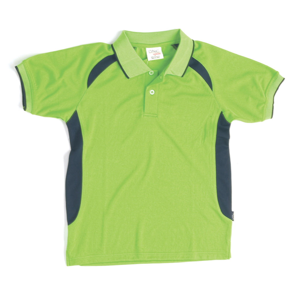 DNC Kids Air Flow Contrast Raglan Mesh Polo (5263)