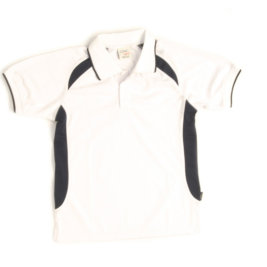 DNC Kids Air Flow Contrast Raglan Mesh Polo (5263)