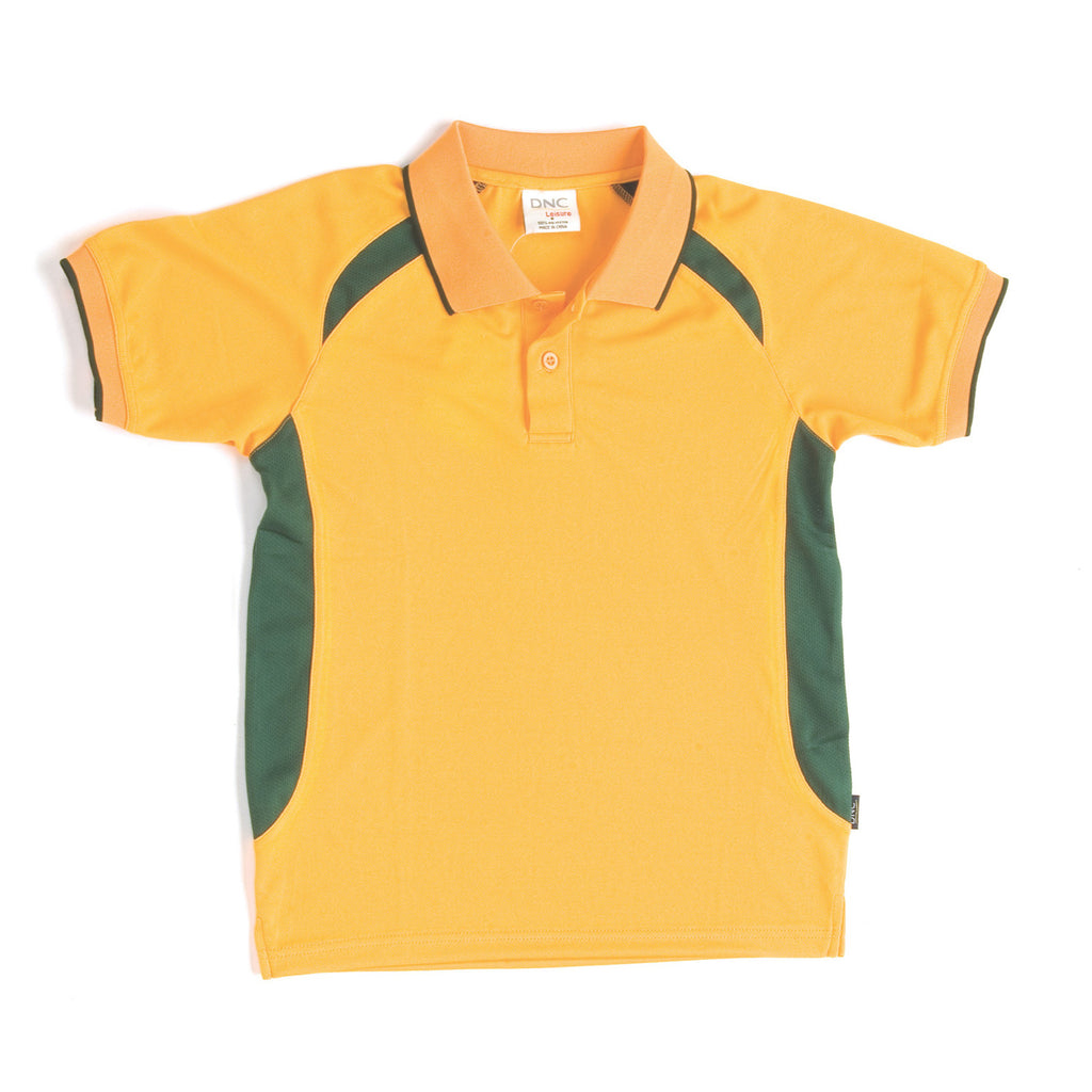 DNC Kids Air Flow Contrast Raglan Mesh Polo (5263)