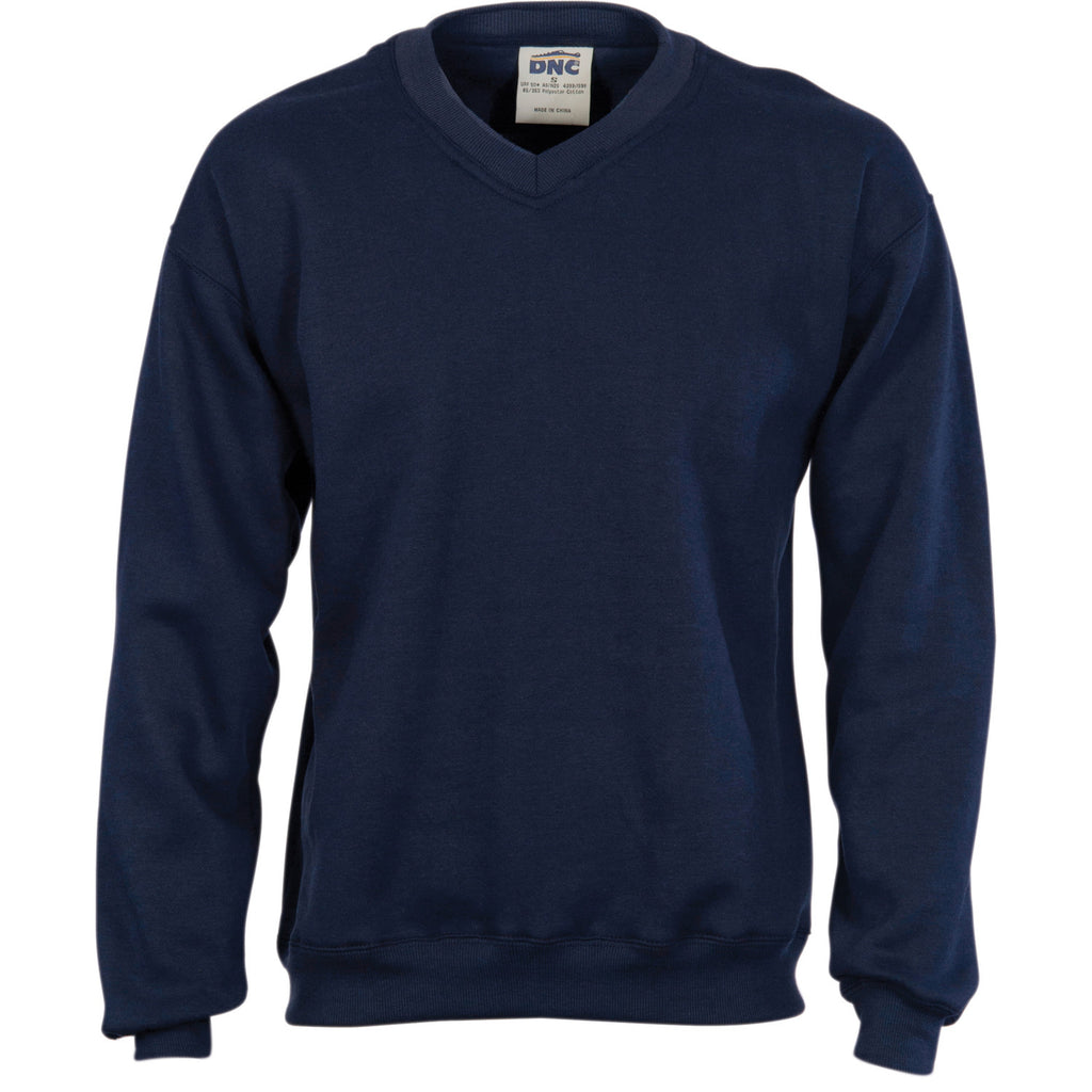 DNC V-neck Fleecy Sweatshirt (Sloppy Joe) (5301)