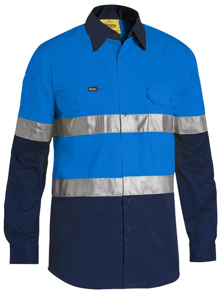 Bisley Men's 3M Taped Cool Hi Vis Light Weight Shirt (BS6696T)