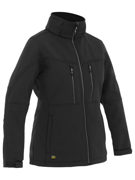 Bisley Women's Flx & Move Hooded Soft Shell Jacket (BJL6570)