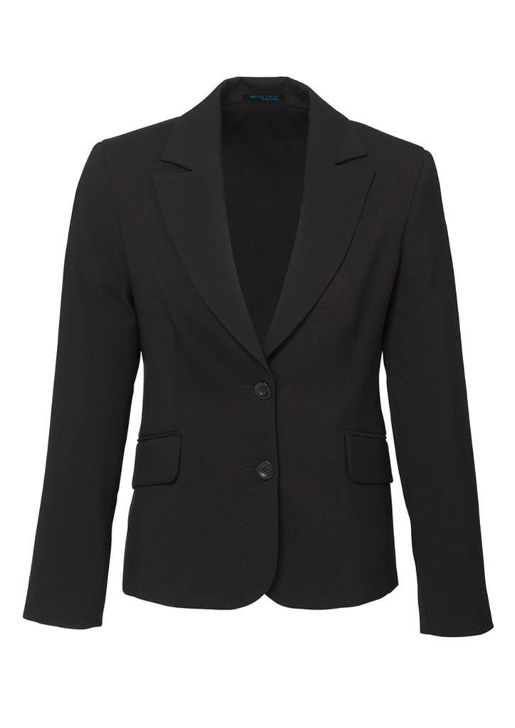 Biz Corporates-Biz Corporates Ladies Short to Mid Length Jacket-Charcoal / 4-Corporate Apparel Online - 4