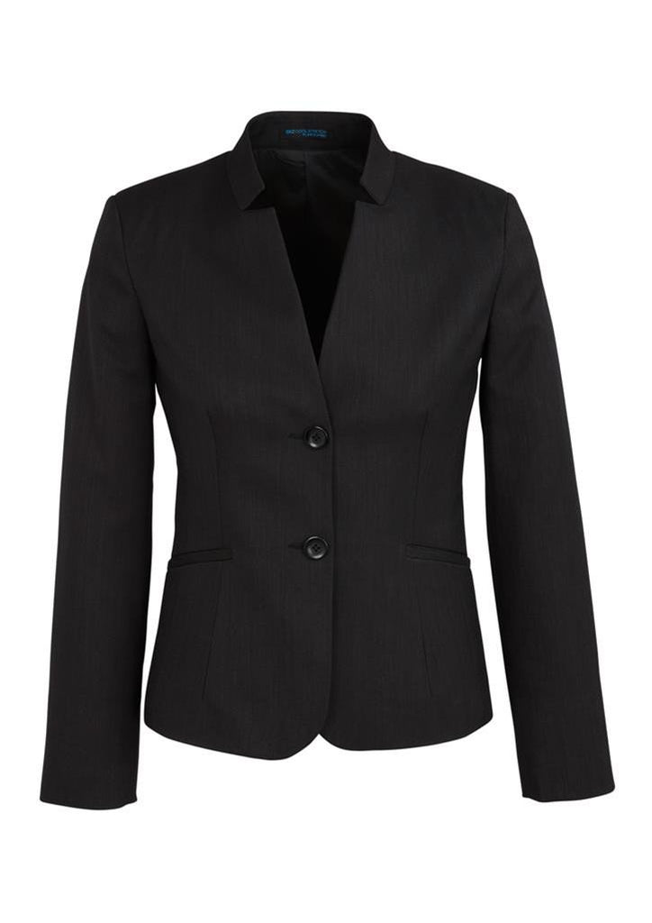 Biz Corporates Womens Cool Stretch Short Jacket with Reverse Lapel (60113)