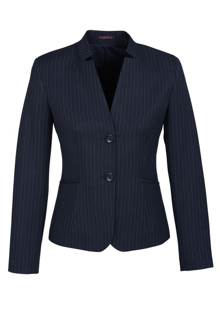Biz Corporates-Biz Corporates Ladies Short Jacket with Reverse Lapel-Navy / 4-Corporate Apparel Online - 6