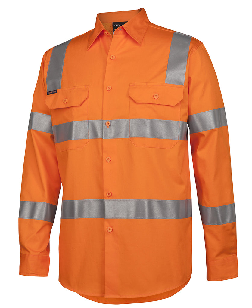 JB's Hi Vis (D+N) L/S 150G Vic Rail Work Shirt (6DNWR)