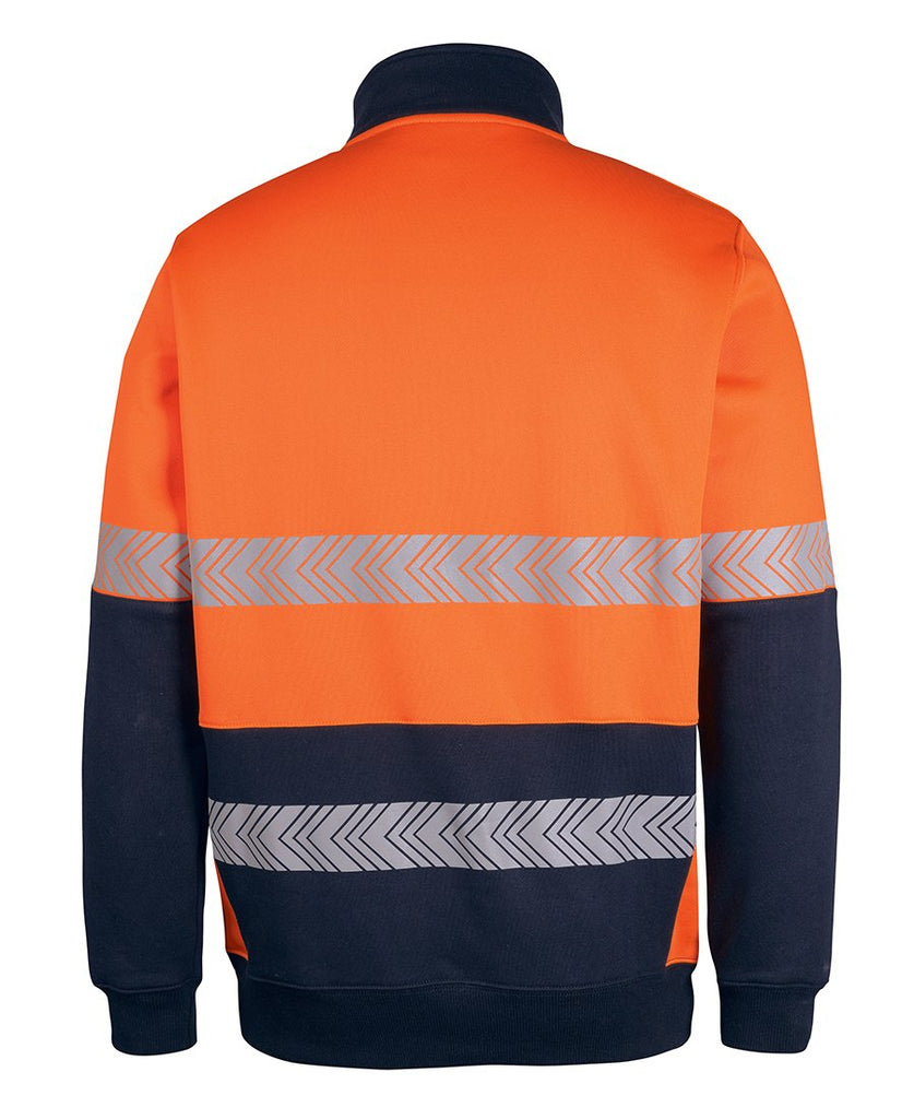 JB Hi Vis 330G 1/2 Zip Segmented Tape Fleece (6DPS)