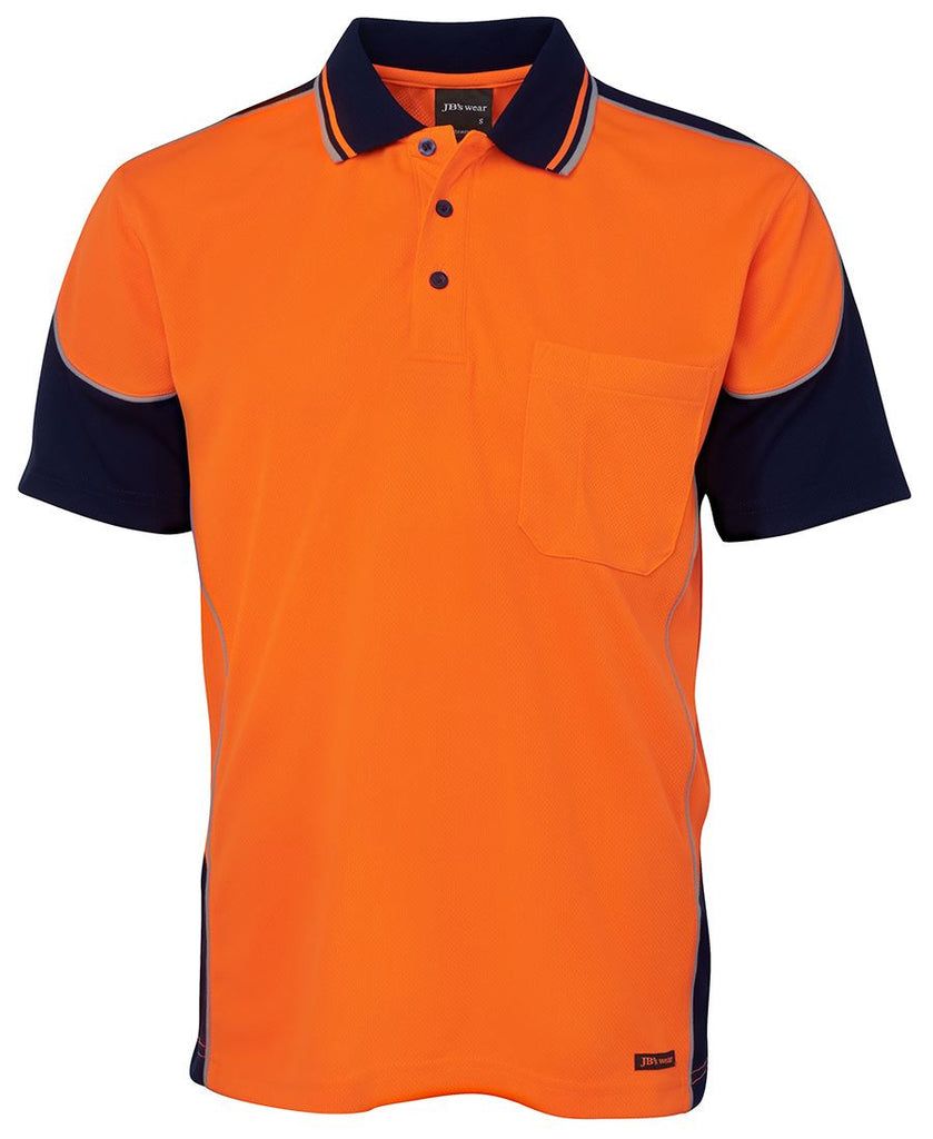 JB's Hi Vis Contrast Piping Polo - Adults (6HCP4)