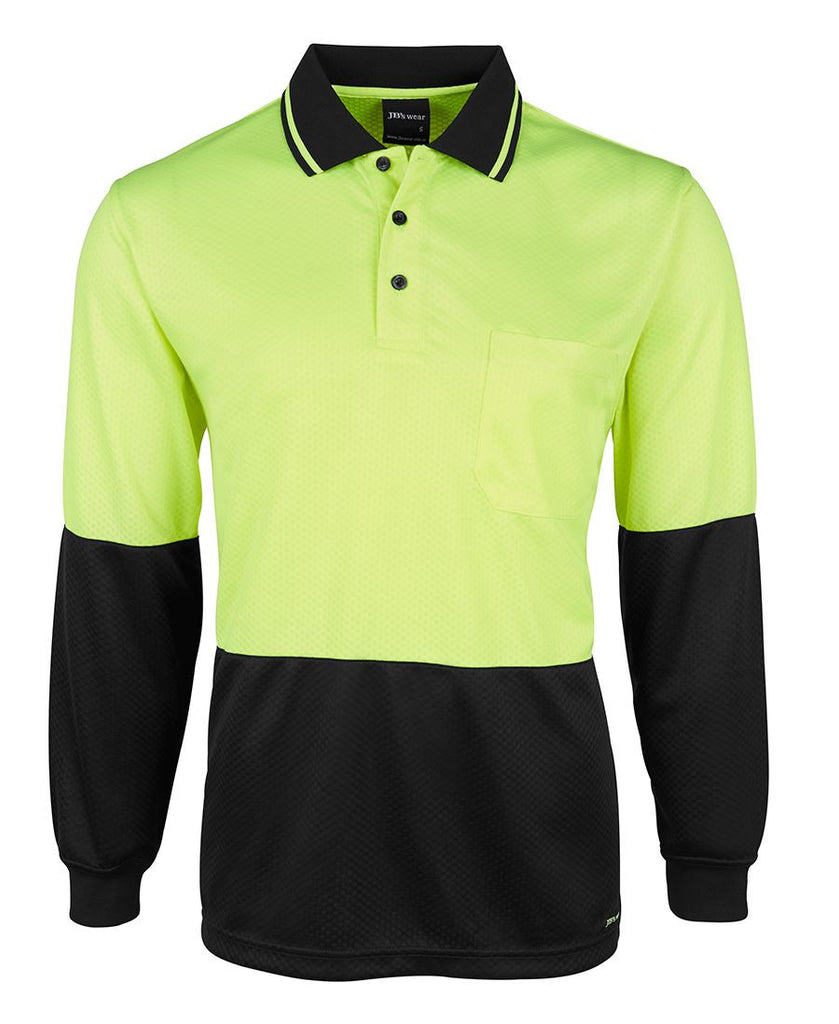 JB's Hi Vis L/S Jacquard Polo (6HJNL)