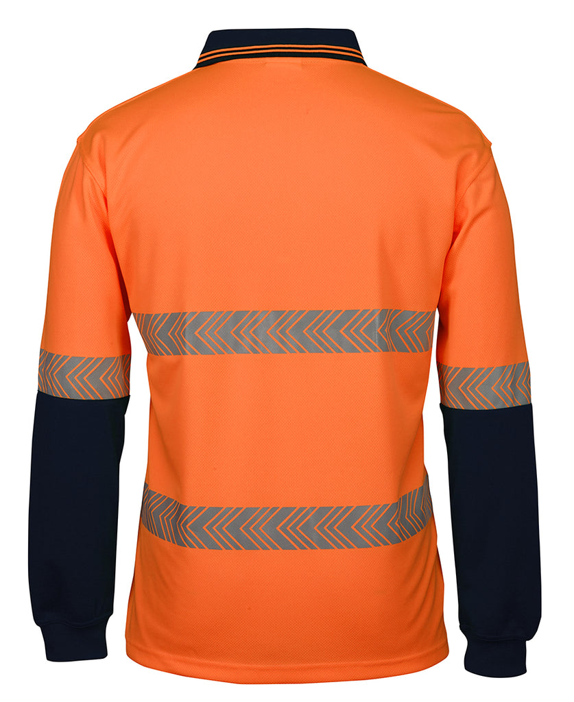 JB's Hi Vis L/S Segmented Tape Polo (6HLST)