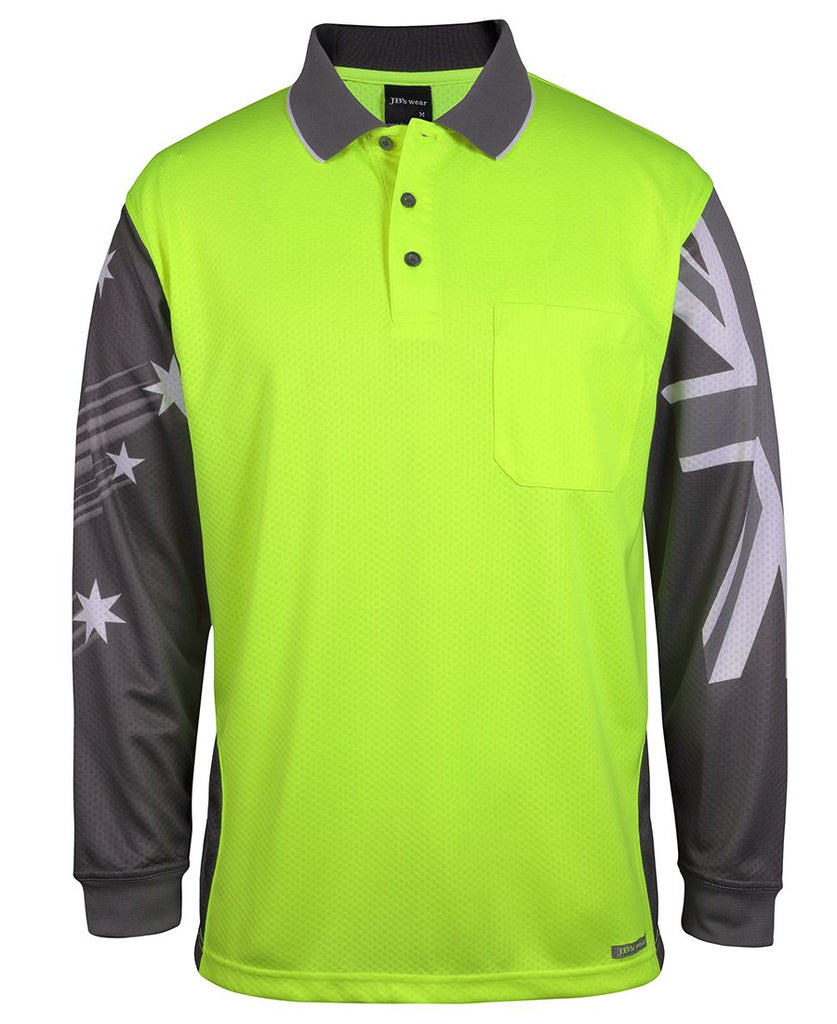 JB's Hi Vis L/S Southern Cross Polo (6HSCL)