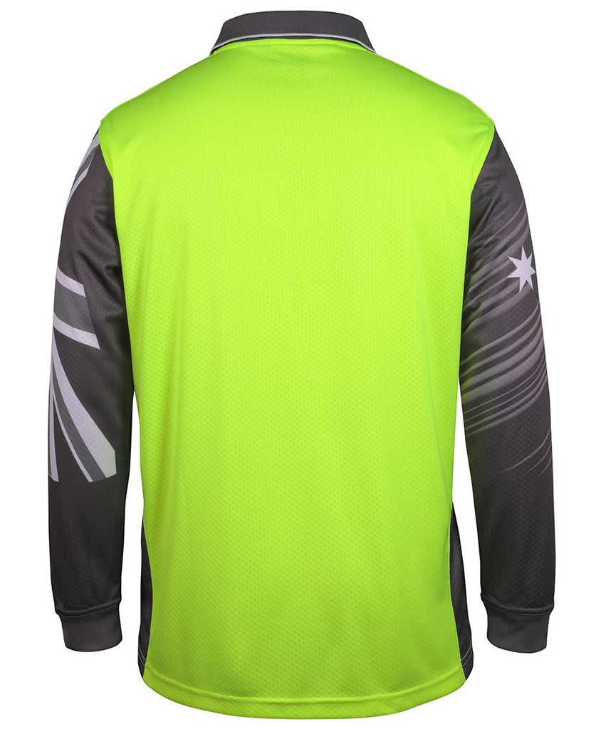 JB's Hi Vis L/S Southern Cross Polo (6HSCL)
