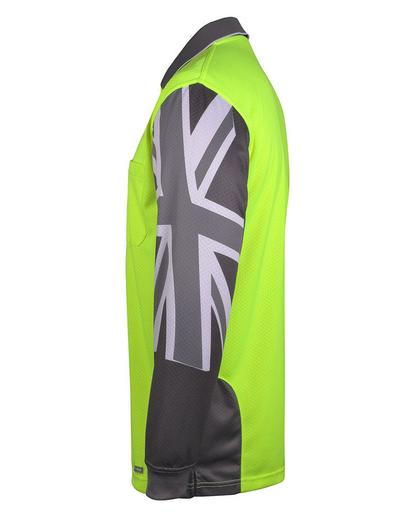 JB's Hi Vis L/S Southern Cross Polo (6HSCL)