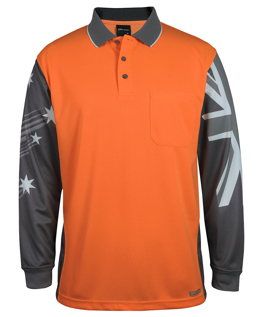JB's Hi Vis L/S Southern Cross Polo (6HSCL)