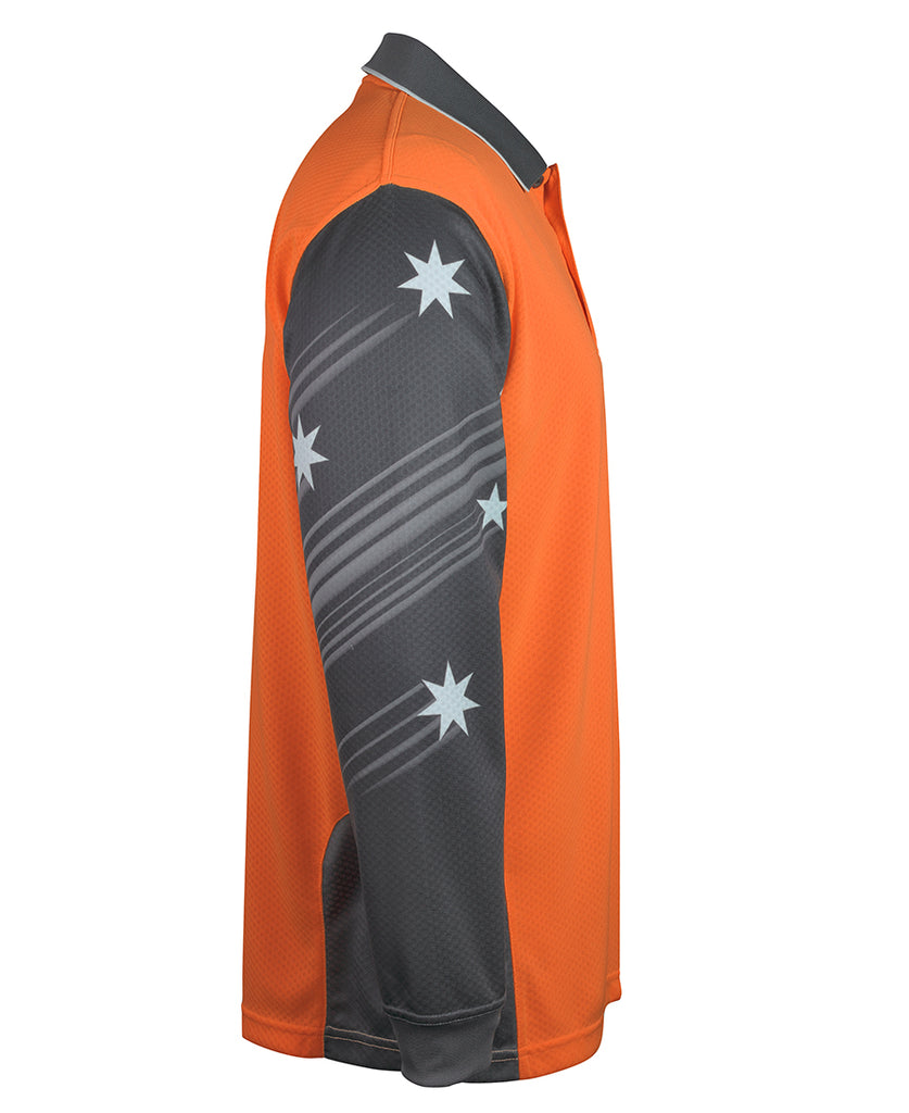 JB's Hi Vis L/S Southern Cross Polo (6HSCL)