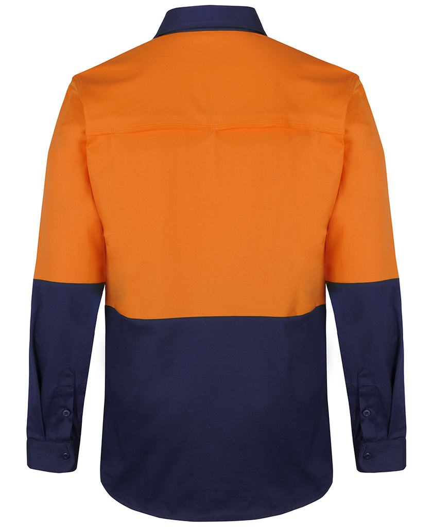 JB'S Hi Vis L/S Stretch Work Shirt 