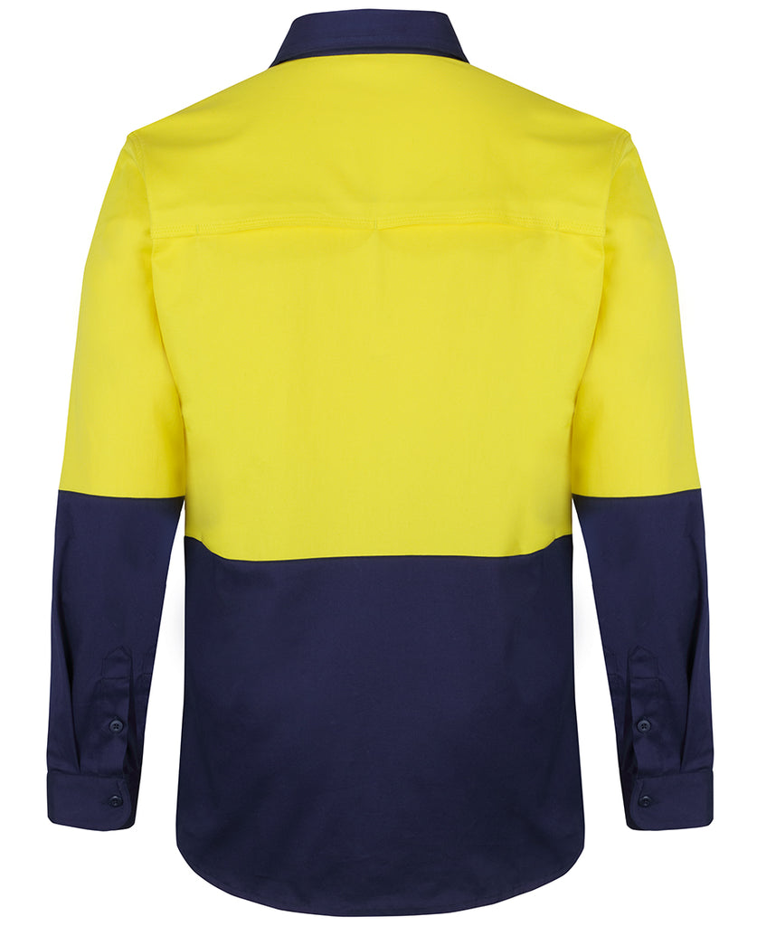 JB'S Hi Vis L/S Stretch Work Shirt 