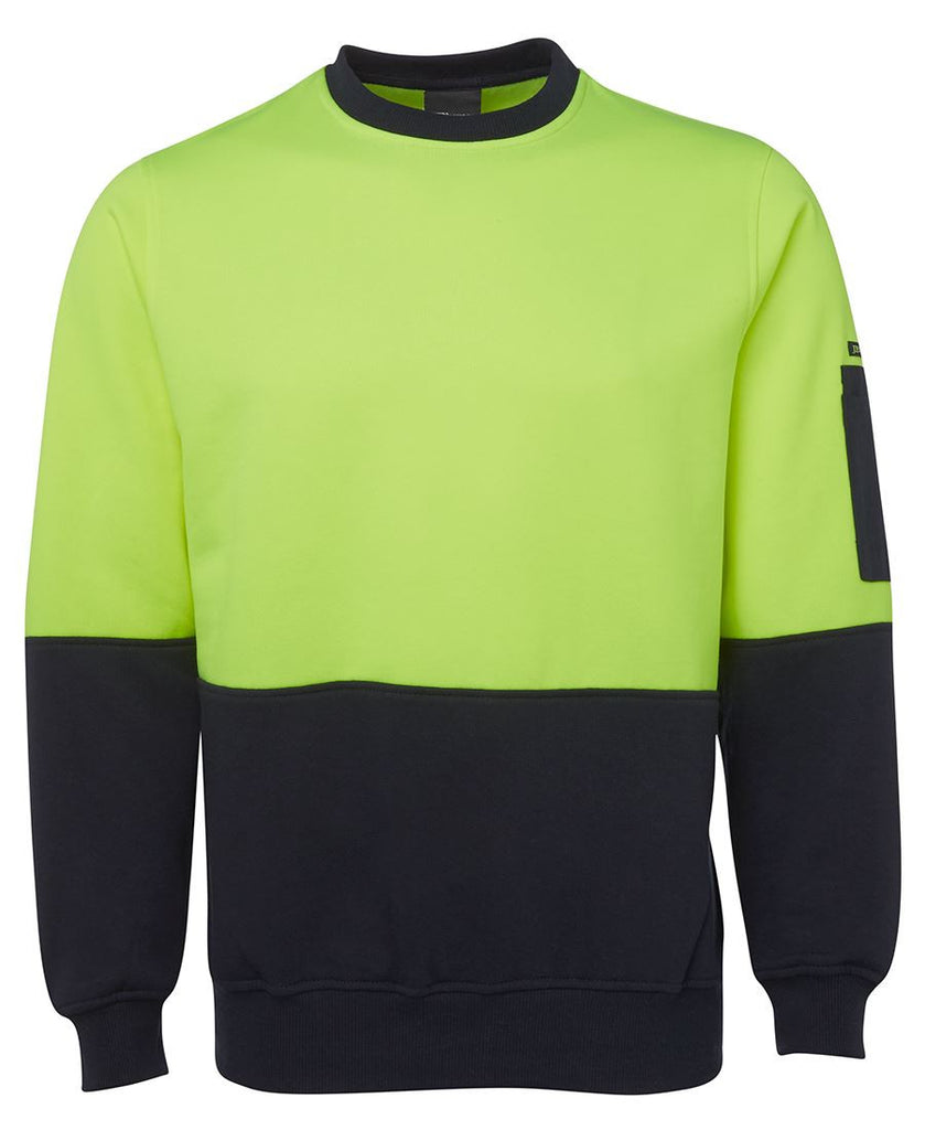 JB's Hi Vis Fleecy Crew - Adults (6HVCN)