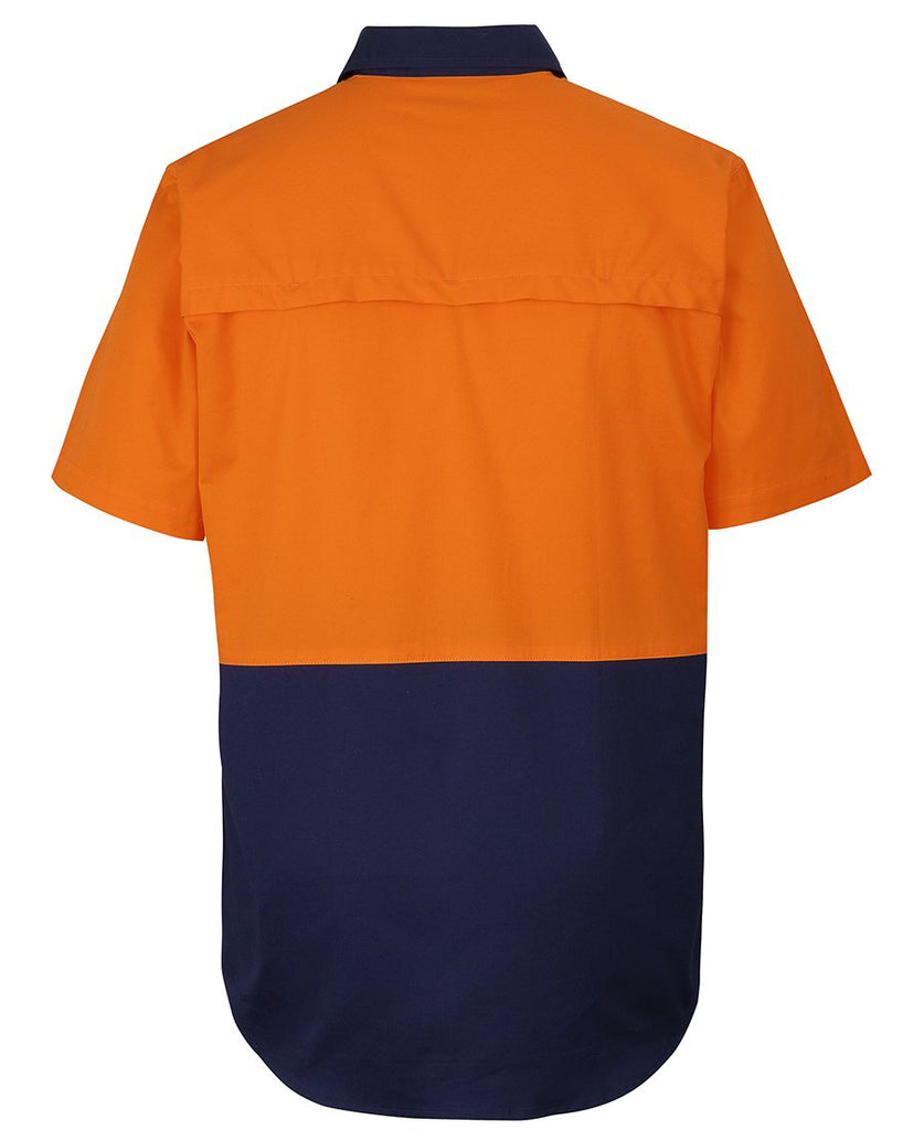 JB'S Hi Vis Close Front S/S 150G Work Shirt (6HVCW)