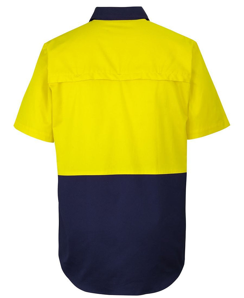 JB'S Hi Vis Close Front S/S 150G Work Shirt (6HVCW)