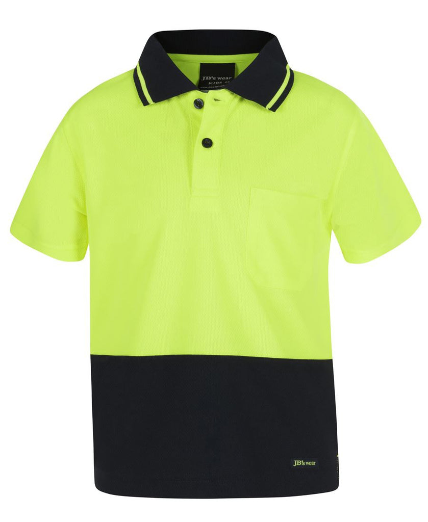 JB's Adults Hi Vis  Non Cuff Traditional Polo 2nd Color (6HVNC)