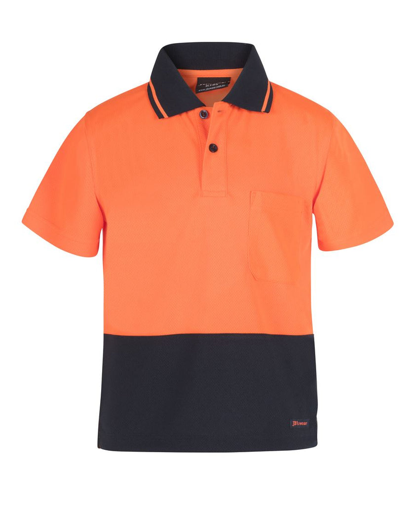 JB's Adults Hi Vis  Non Cuff Traditional Polo 2nd Color (6HVNC)