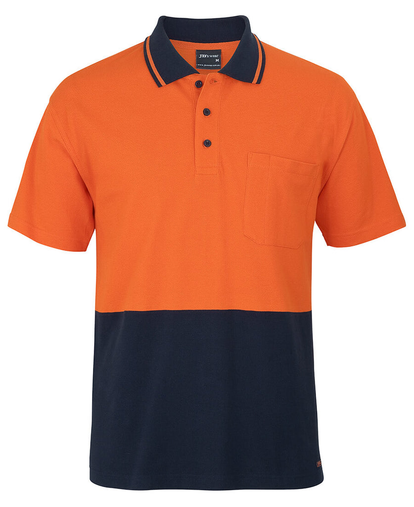 JB's Hi Vis S/S Cotton Pique Trad Polo (6HVQS)