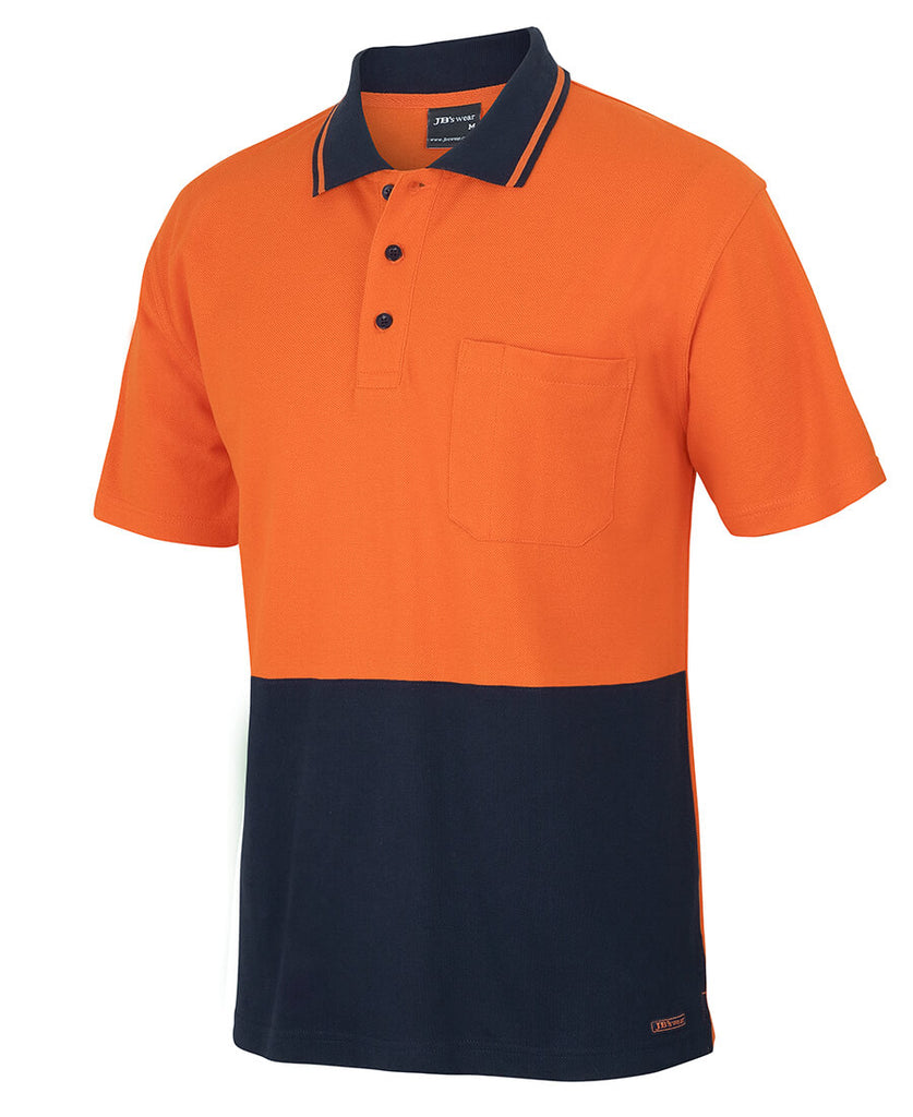 JB's Hi Vis S/S Cotton Pique Trad Polo (6HVQS)