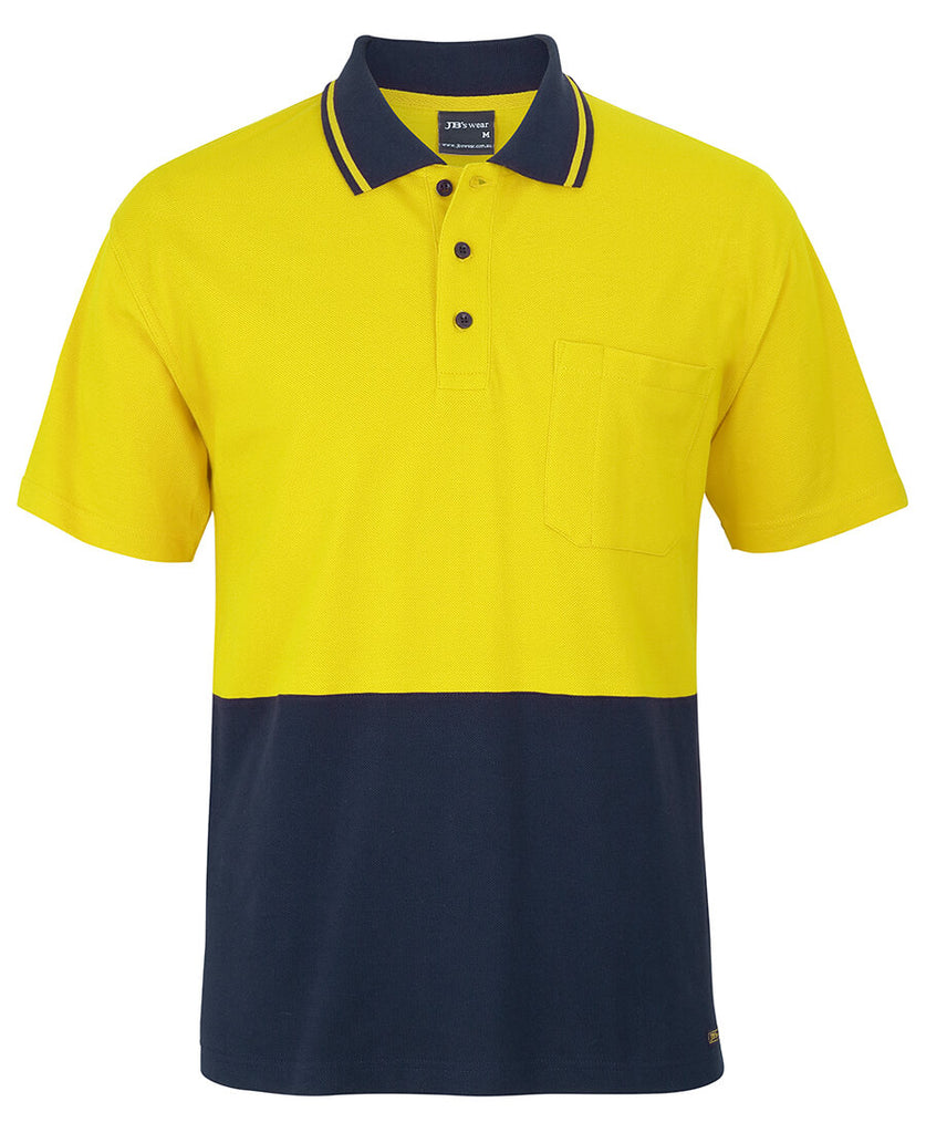 JB's Hi Vis S/S Cotton Pique Trad Polo (6HVQS)