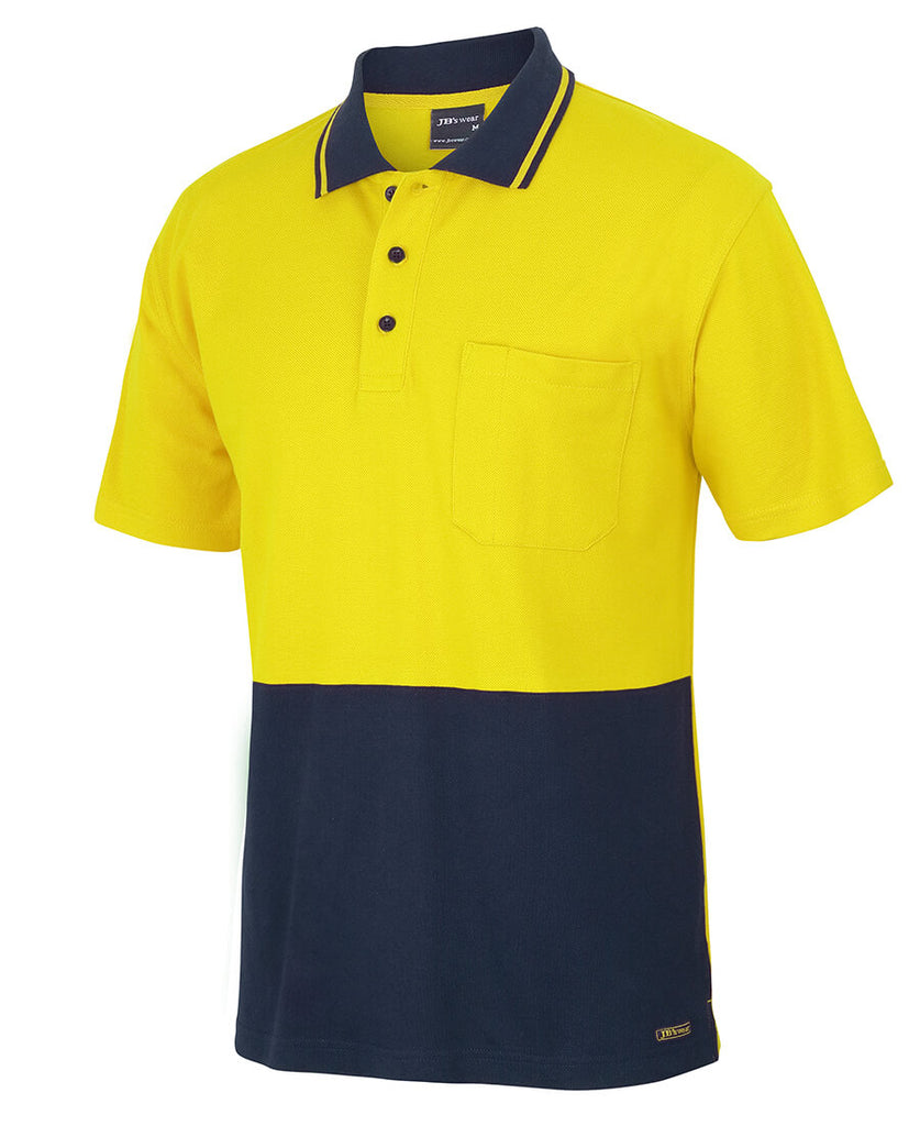 JB's Hi Vis S/S Cotton Pique Trad Polo (6HVQS)