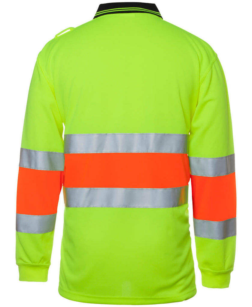 JB's Hi Vis Bio Motion (D+N) L/S Polo with 3M Tape (6QTDP)