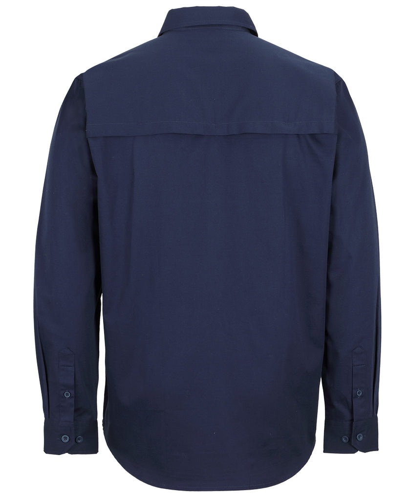 JB'S Hi Vis Close Front L/S 150G Work Shirt (6WLCF)