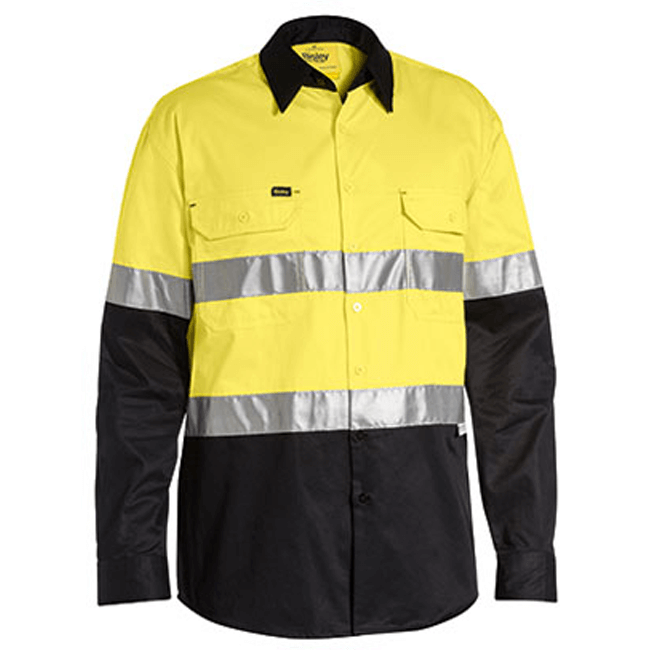 Bisley Men's 3M Taped Cool Hi Vis Light Weight Shirt (BS6696T)