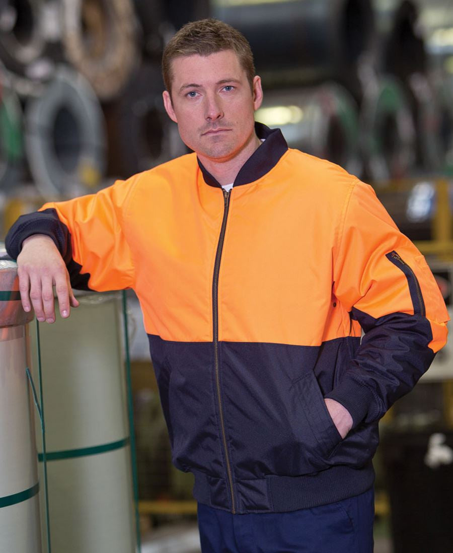 JB s Hi Vis Flying Jacket Adults 6HVFJ Budget Workwear
