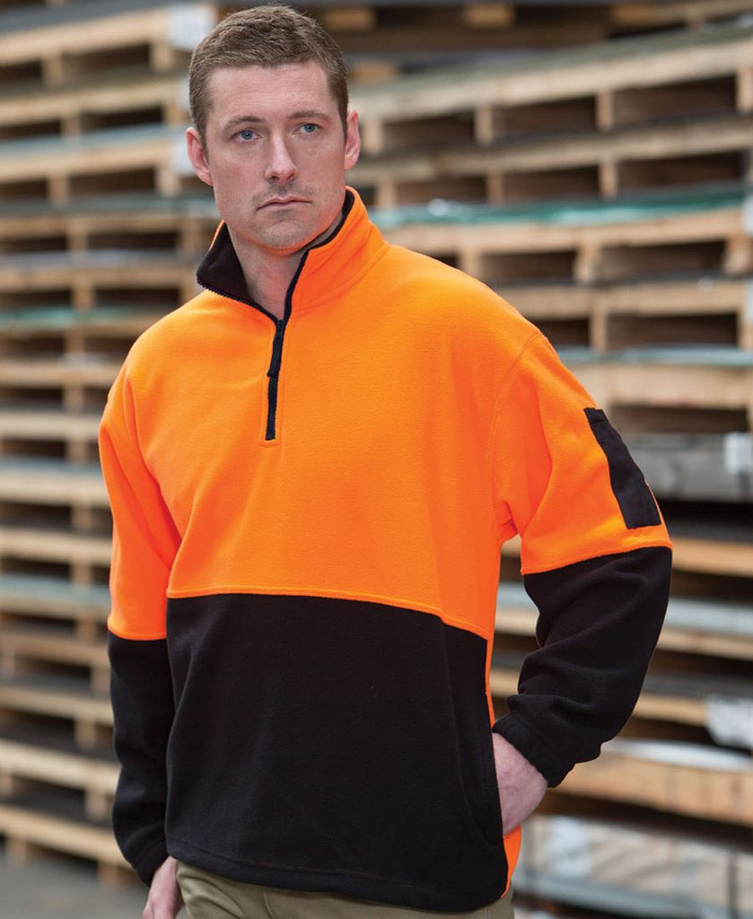 JB's Hi Vis 1/2 Zip Polar Fleece - Adults (6HVPF)